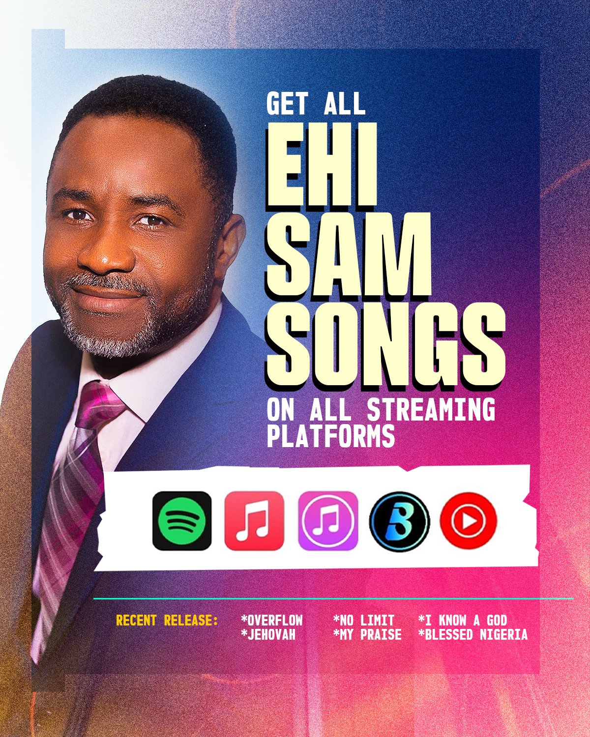 Stream Ehi Sam’s Gospel Music Collection – Inspiring Songs of Faith, Worship and Hope