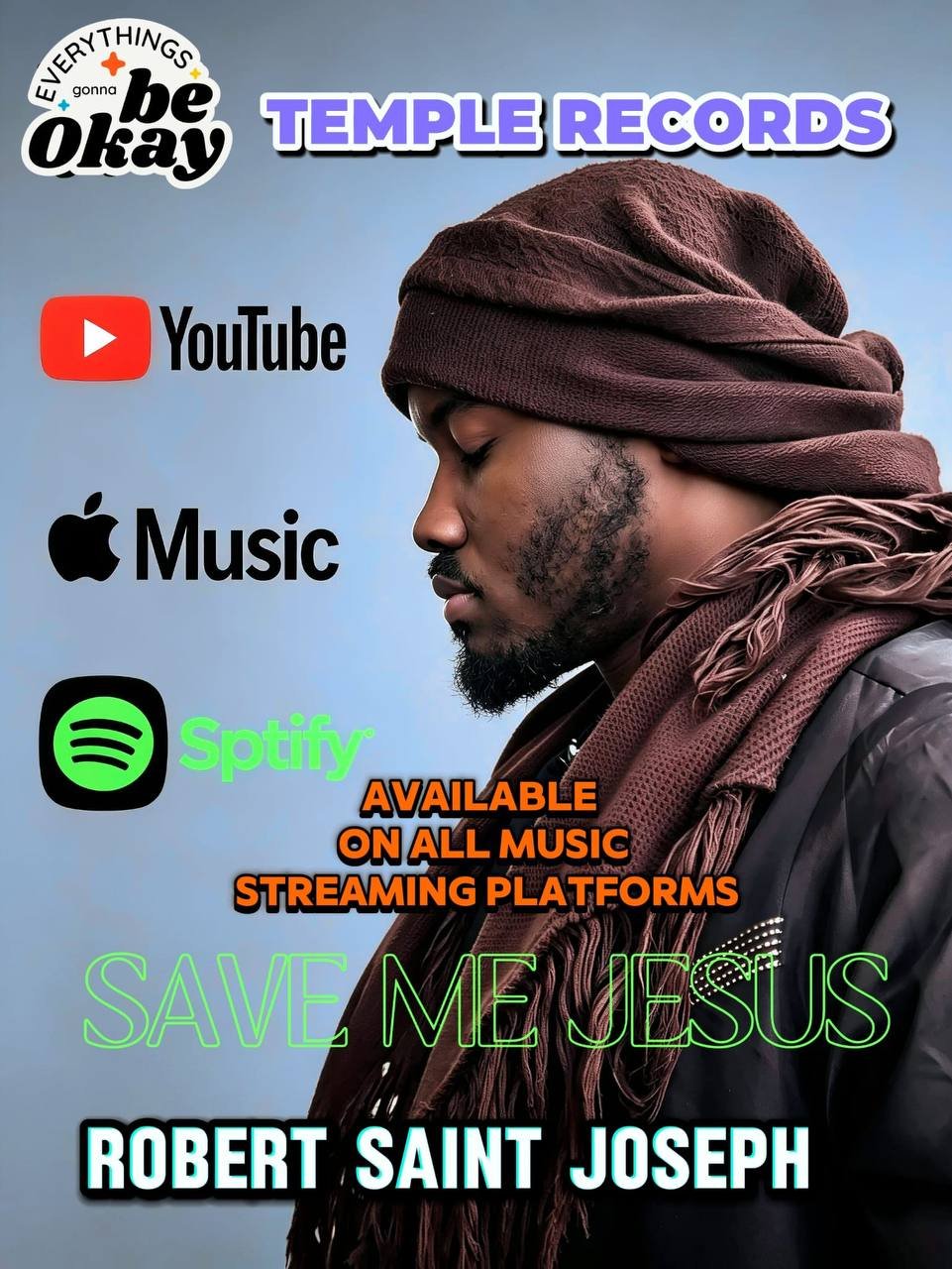 Robert Saint Joseph Releases “Save Me Jesus” – A Powerful Gospel Song of Hope